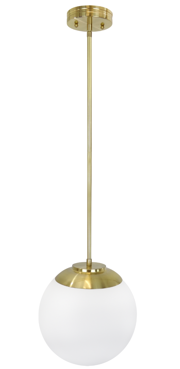 Satin Opal Globe Pendant