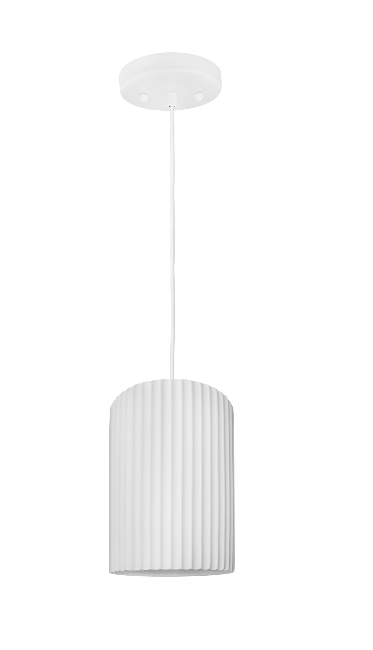 SCALLOPED CERAMIC PENDANT