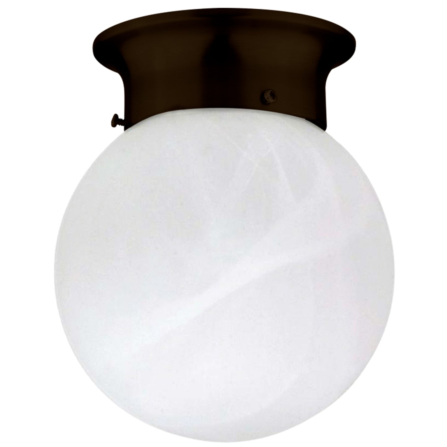 Alabaster Globe Flush Mount