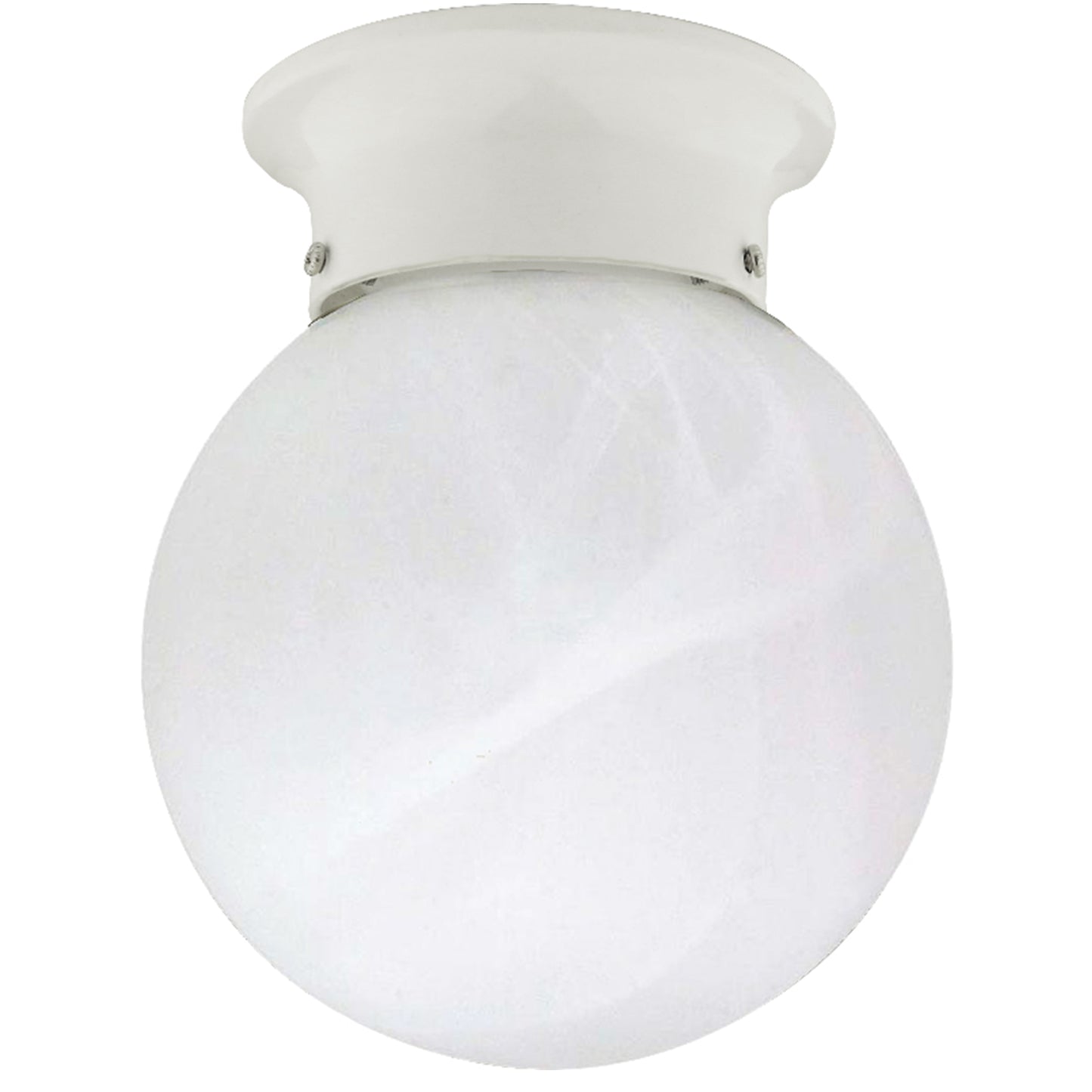 Alabaster Globe Flush Mount