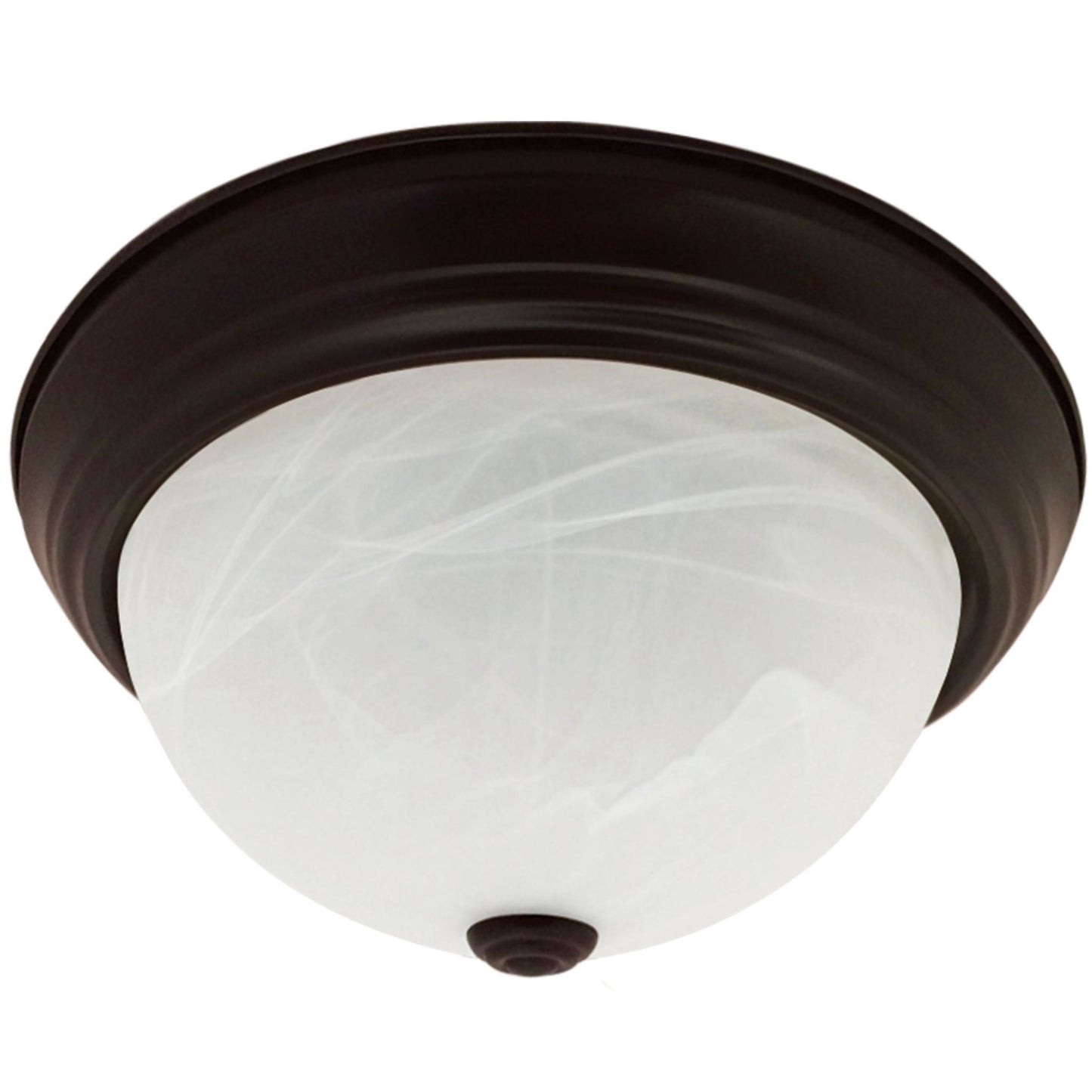 Alabaster Swirl Flush Mount