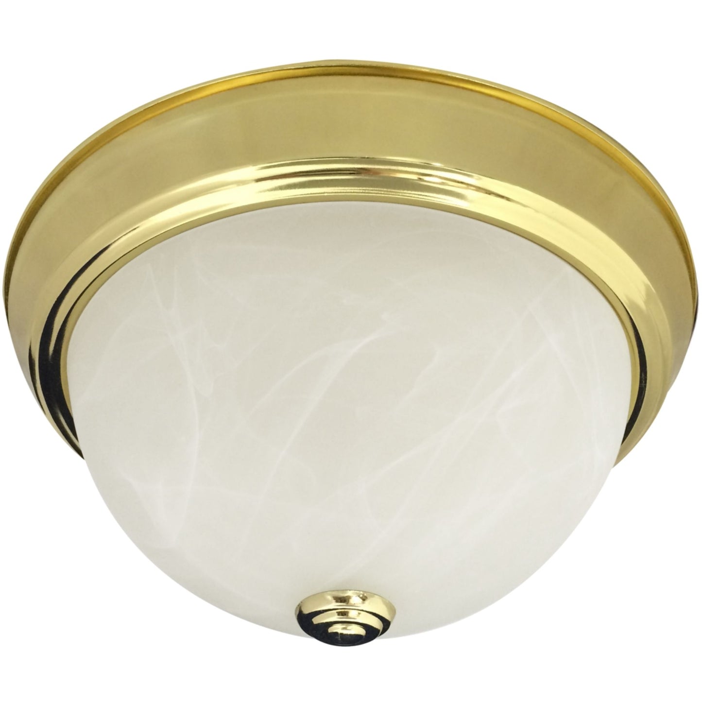Alabaster Swirl Flush Mount
