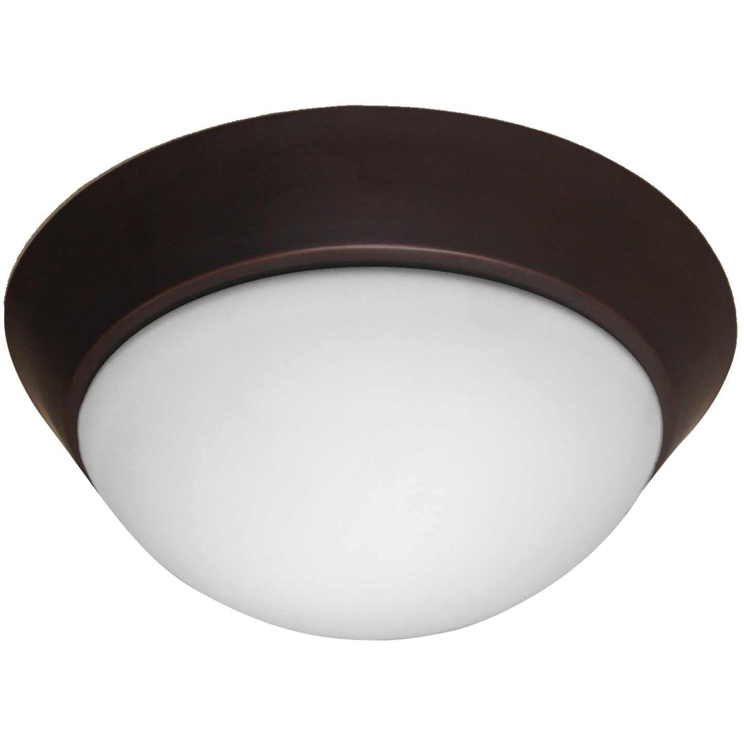Frosted Twist-On Flush Mount