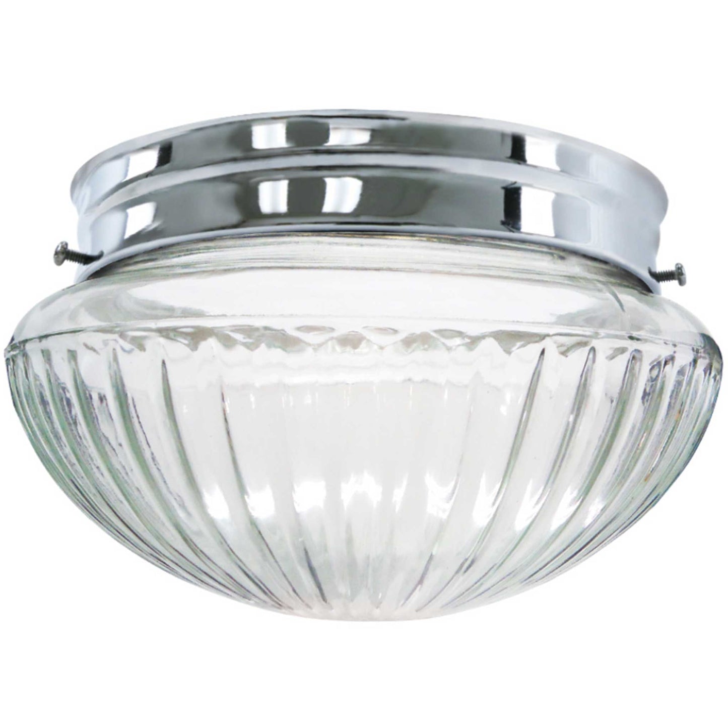 Ribbed Mushroom Flush Mount
