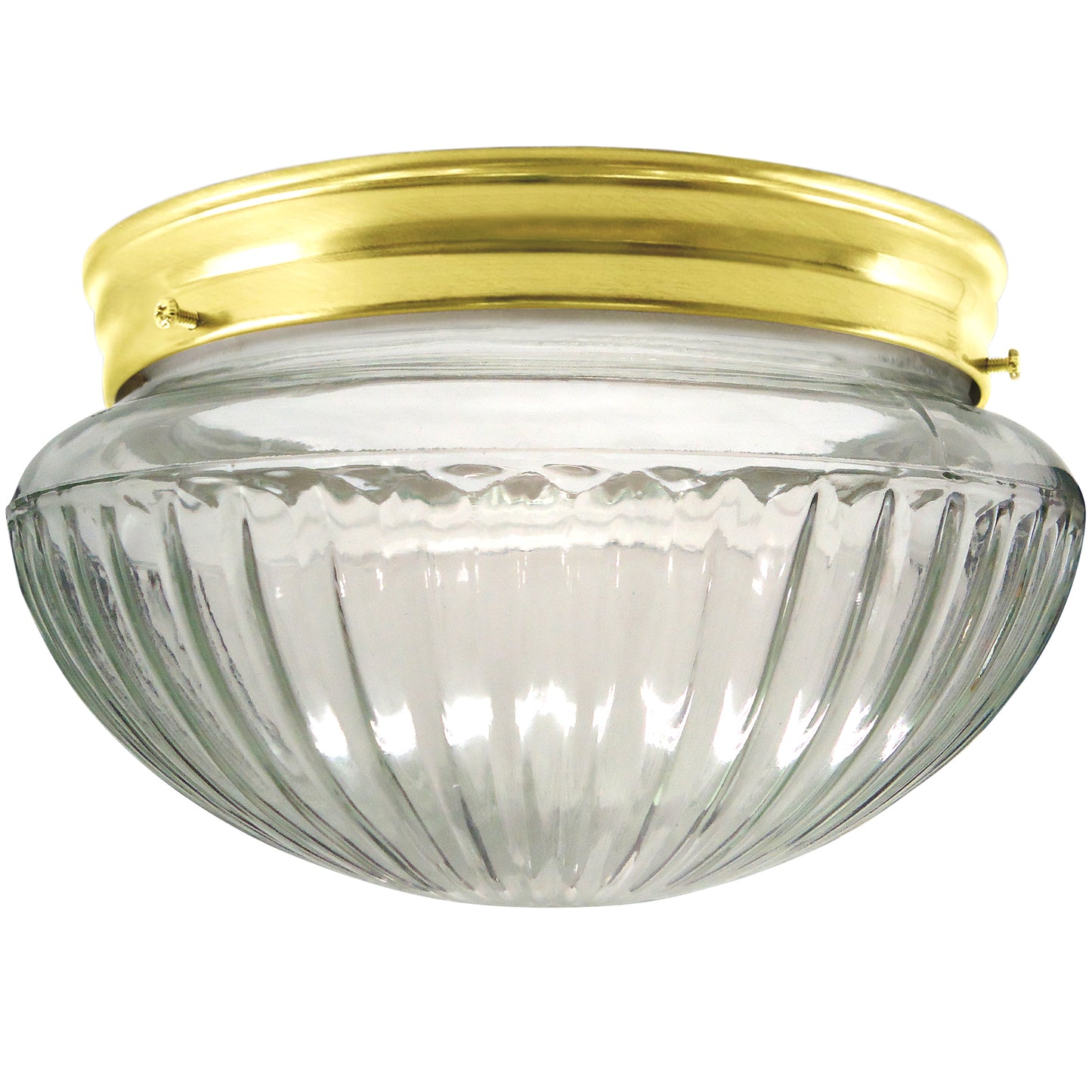 Ribbed Mushroom Flush Mount