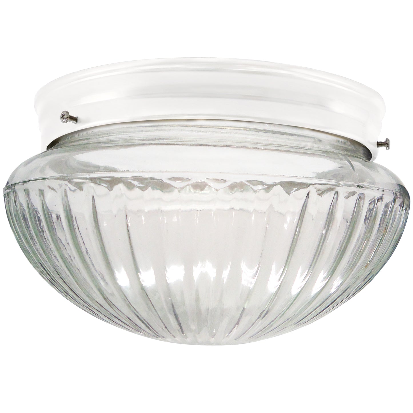 Ribbed Mushroom Flush Mount