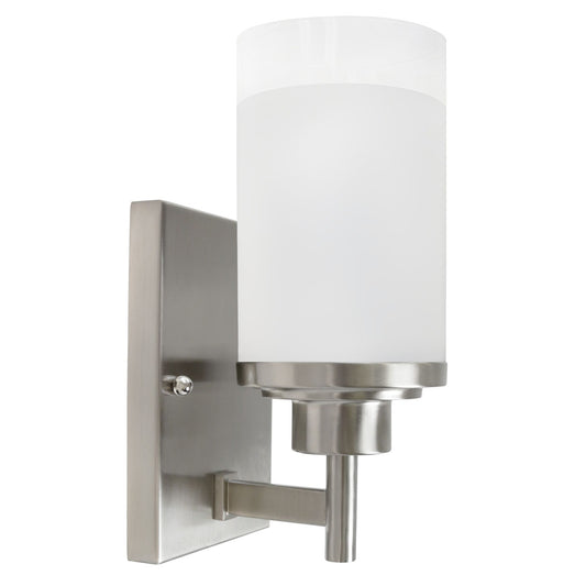 Frosted Cylinder Sconce