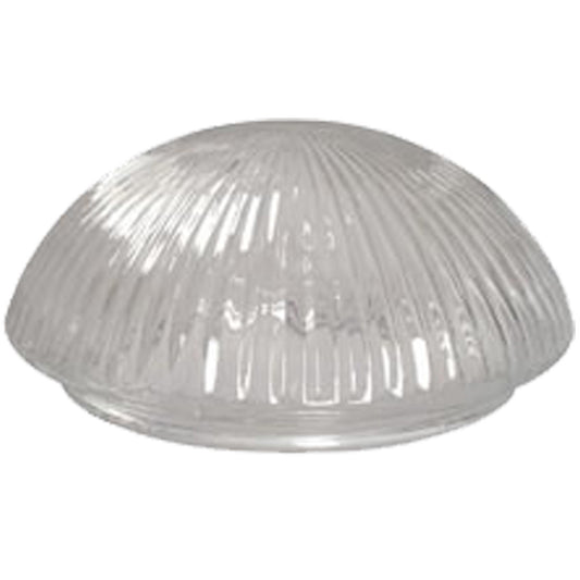 Clear, Ribbed Mushroom