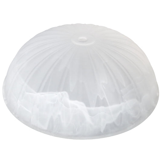 Alabaster Melon Dome Glass
