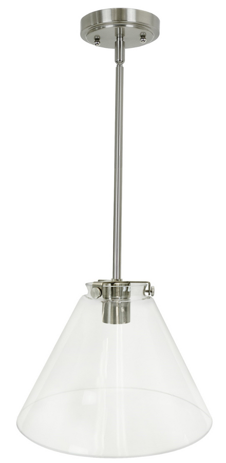 Clear Cone Glass Pendant