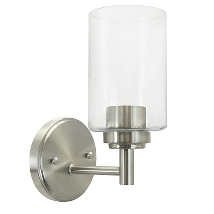 Clear Seeded Wall Sconce