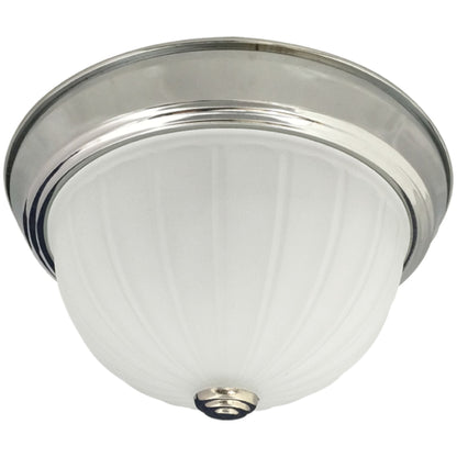 Frosted Melon Flush Mount