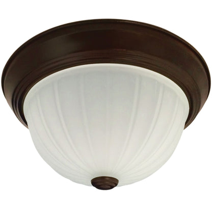 Frosted Melon Flush Mount