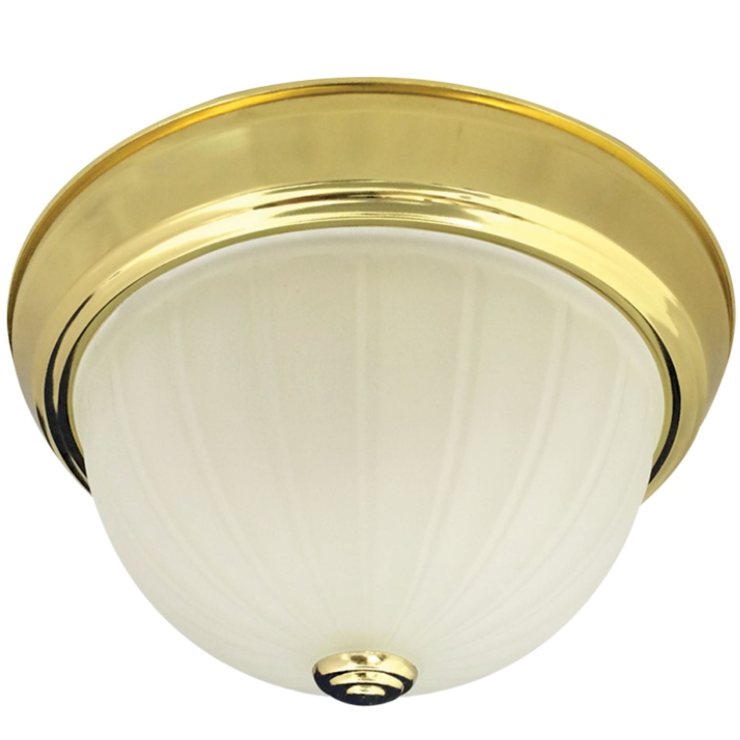 Frosted Melon Flush Mount