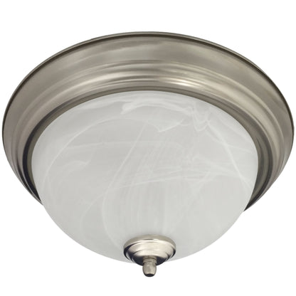 Alabaster Swirl Flush Mount