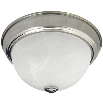 Alabaster Swirl Flush Mount