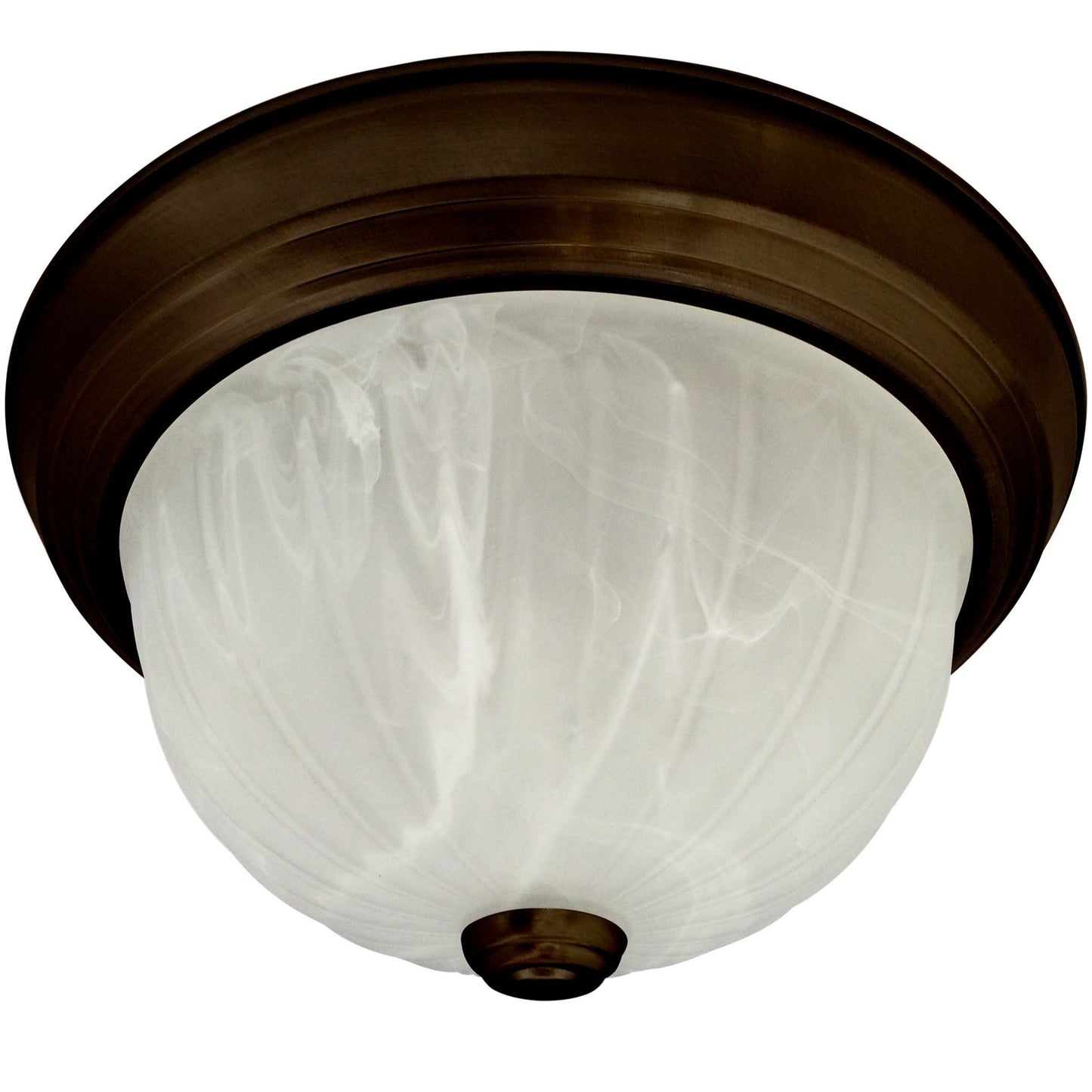 Alabaster Melon Flush Mount