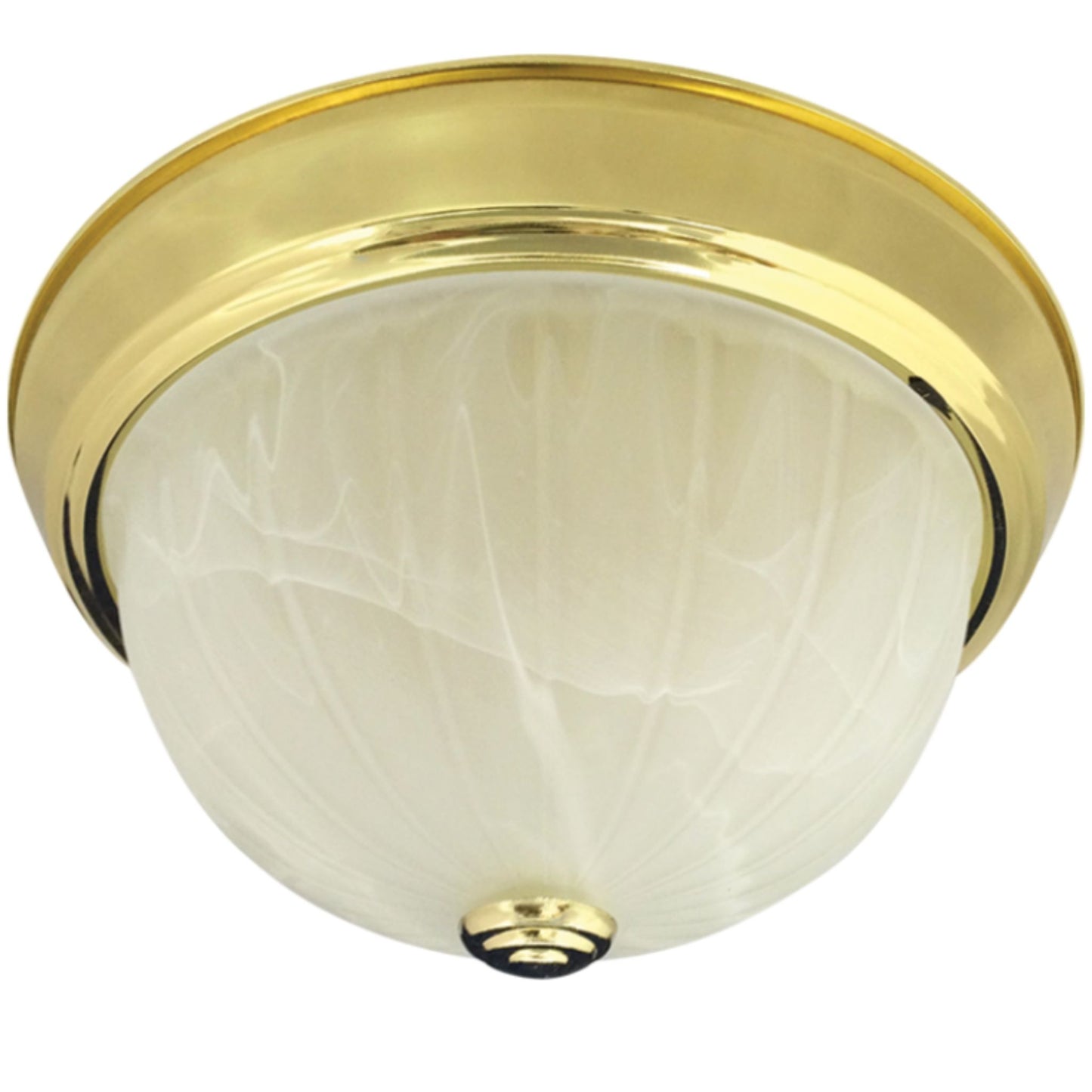 Alabaster Melon Flush Mount