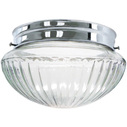 Ribbed Mushroom Flush Mount
