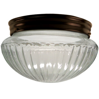 Ribbed Mushroom Flush Mount
