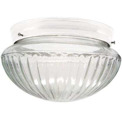 Ribbed Mushroom Flush Mount