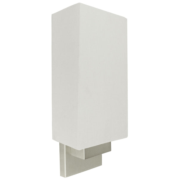 Slim-Profile Linen Sconce