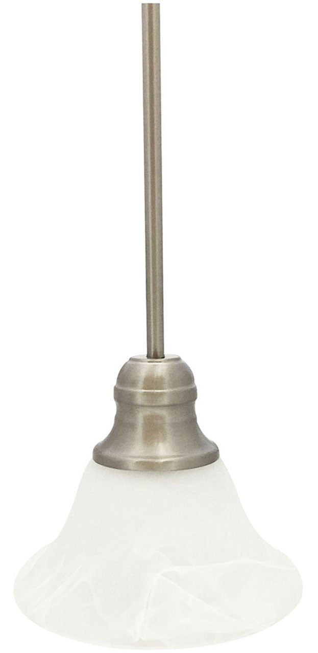 Wide Alabaster Bell Pendant