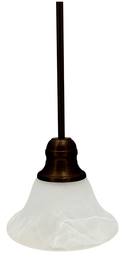 Wide Alabaster Bell Pendant