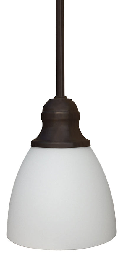 Satin Opal Glass Pendant