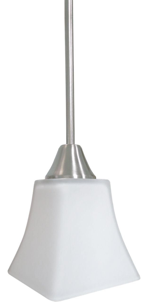 Frosted Square Bell Pendant