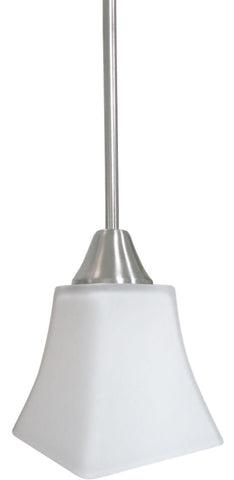 Frosted Square Bell Pendant