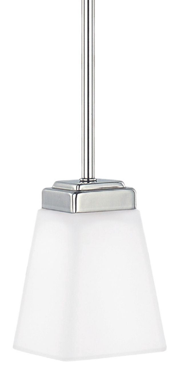 Satin Opal Square Pendant