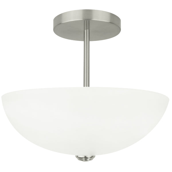 Frosted Semi-Flush Mount
