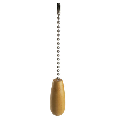 WOODEN TEAR DROP PULL CHAIN