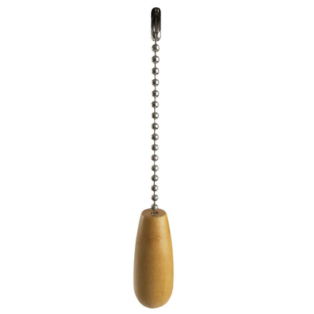 WOODEN TEAR DROP PULL CHAIN