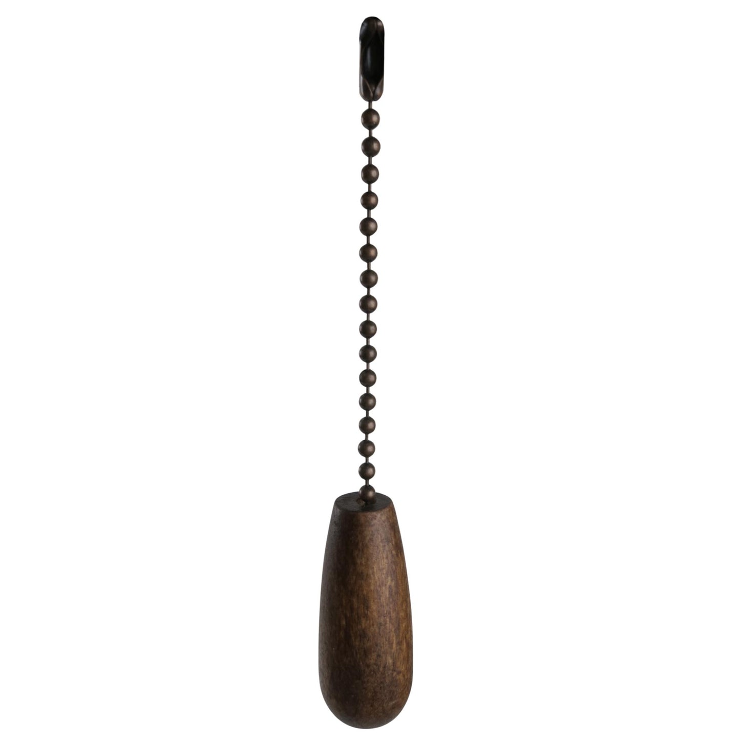 WOODEN TEAR DROP PULL CHAIN